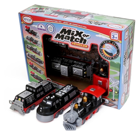 Popular Playthings Magnetic Mix or Match Vehicles, Train 60320
